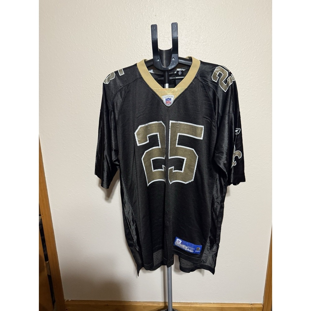 Reggie Bush #25 New Orleans Saints Reebok NFL Jersey Black 2XL